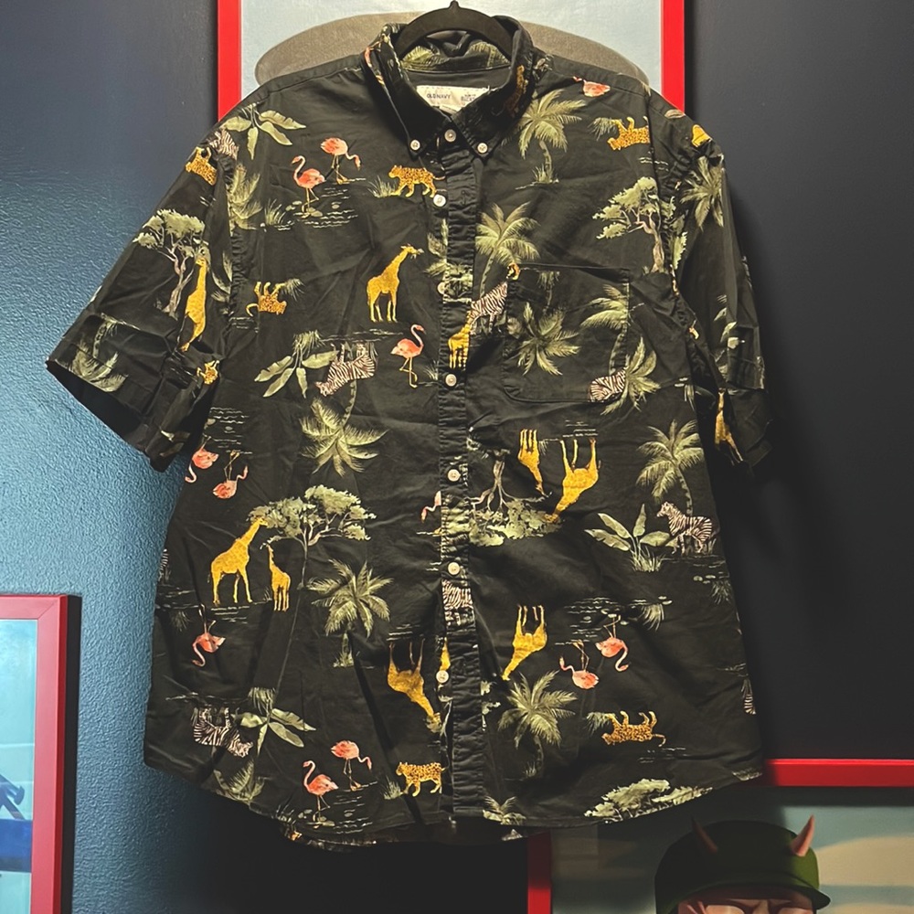 Mens Short Sleeved Button Down